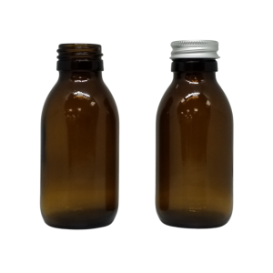 Components amber glass bottles 100ml